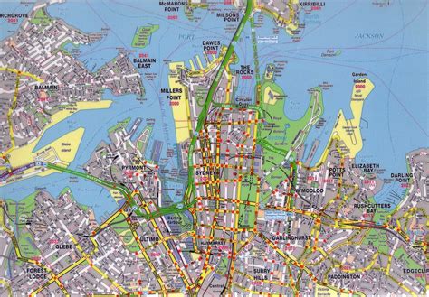 City Of Sydney Australia Map United States Map