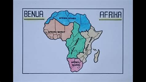 Cara Mudah Menggambar Peta Benua Afrika Lengkapi Tabel Imagesee