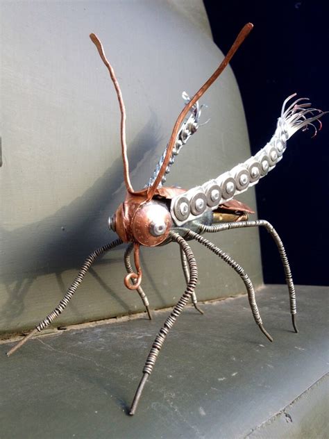 Metal Bug Small Garden Sculpture Scrap Metal Recycled Etsy