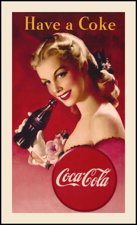 Have A Coke Vintage Coca Cola Pin Up Advertisement 6x11 Etsy