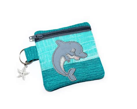 Dolphin change purse earbud case ocean purse coin purse | Etsy | Coin purse, Purses, Change purse