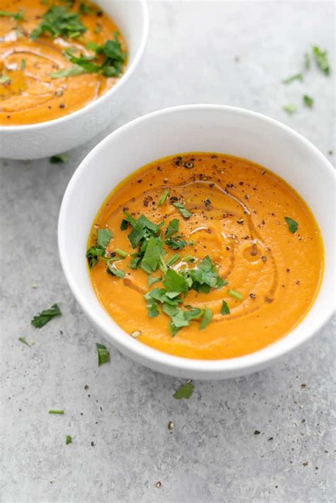 But second, and just as important: Creamy Carrot Ginger Soup : Recipe and best photos