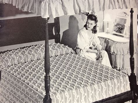 Throwback Thursday A Lady Stares Fondly At Her Bates Bedspread We