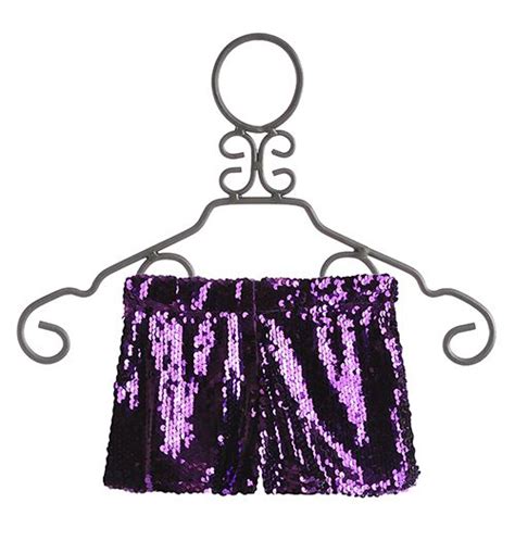 Un Deux Trois Sequin Shorts For Tweens In Purple