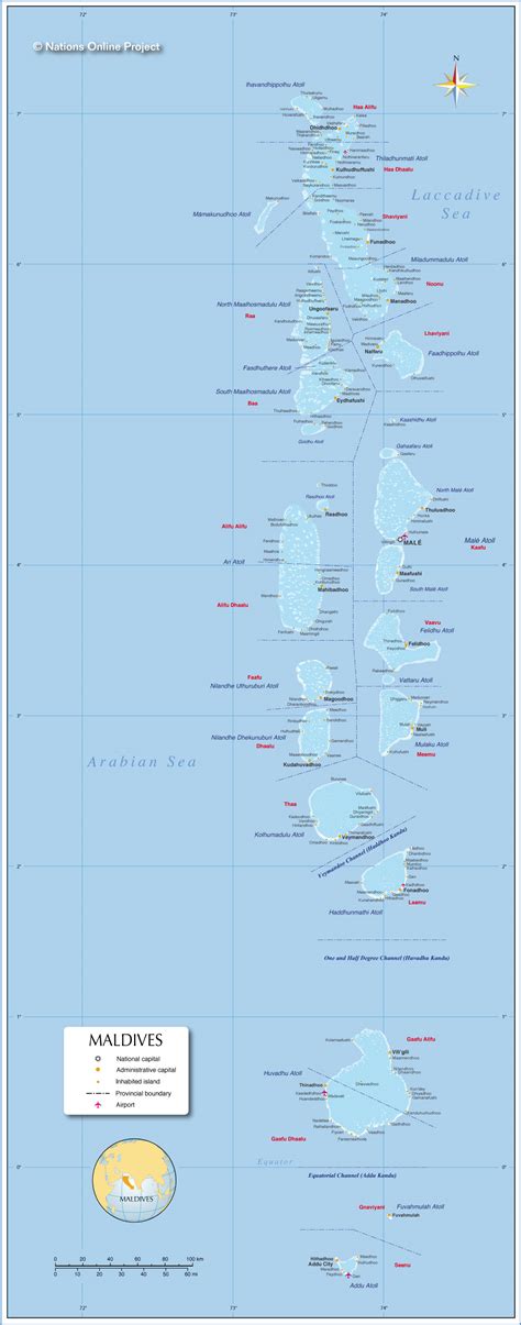 Maldives In World Political Map