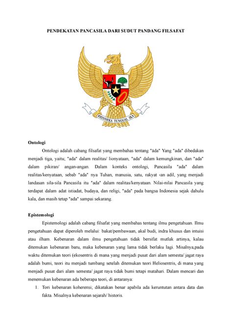 pendekatan pancasila dari sudut pandang filsafat pendekatan pancasila dari sudut pandang