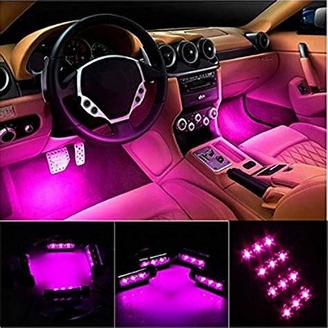 Car Interior Neon Light Tubes Lights Ejs Super Car 4pcs 36 Led Dc 12v