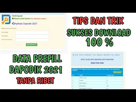 Share download.zip report bug or abuse donate. Cara download prefill dapodik 2021 Beserta Tips dan Trik nya - YouTube
