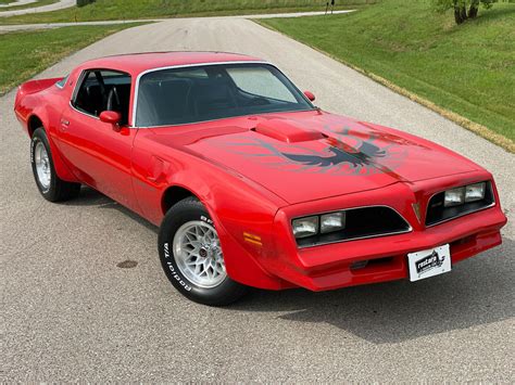 1978 Trans Am 400ci Auto Ac Ws6 Wheels Rust Free Mayan Red For