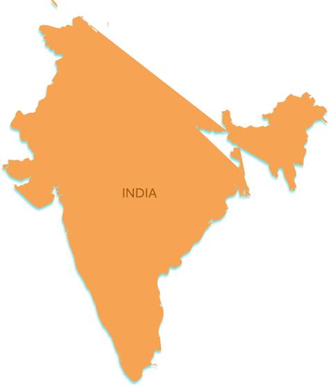 India Outline Map Png Clipart Large Size Png Image Pikpng