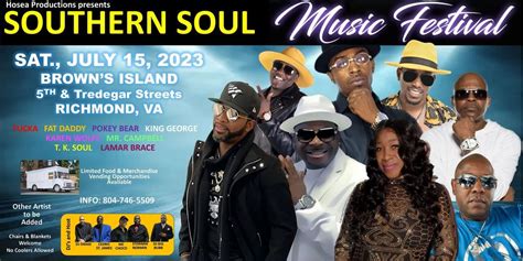 Southern Soul Music Festival Browns Island Richmond July 15 2023