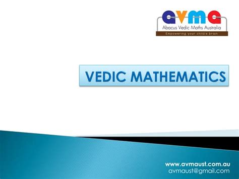 Vedic Mathematics Ppt