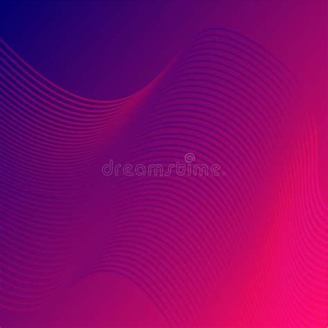 Purple And Red Abstract Background With Wavy Lines Vector Stock