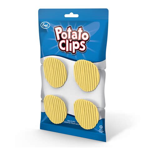 Genuine Fred Potato Chip Bag Clips Set Of 4 Kitchen Accessories