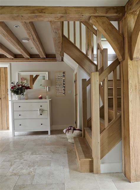 Beautiful original stairs in many pictures and images. from little acorns.........: weatherboarded oak cottage