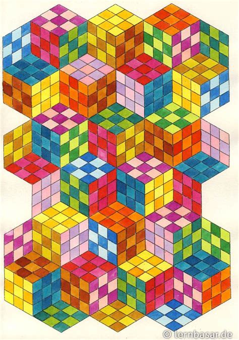Stefan wilsmanns veröffentlichung „individuelle förderung im kunstunterricht (2019) widmet sich umfangreich und praxisnah dem umgang mit heterogenität und vielfalt im fach kunst. Würfel in 3D | Geometrische kunst, Geometrisches zeichnen ...