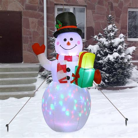 Aofa 15m Christmas Inflatables Snowman Inflatable Snowman Stacked