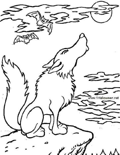 wolf moon coloring page  drone fest