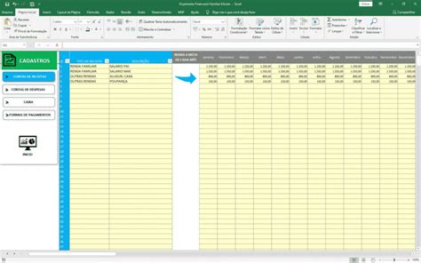 Planilha Controle De Orçamento Familiar E Pessoal Planilhas Excel