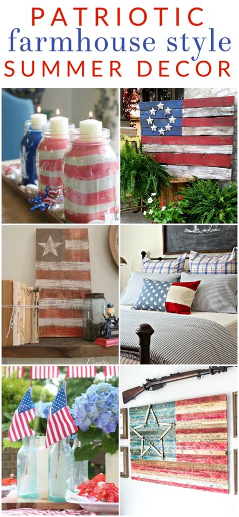 Celebrate with our online collection of 4th of july decorations. American Flag Crafts - Farmhouse Decor all Summer Long ...