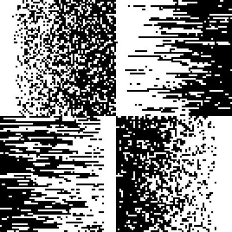 Black And White Pixel Mosaic Collection Pixel Pattern Pixel Art