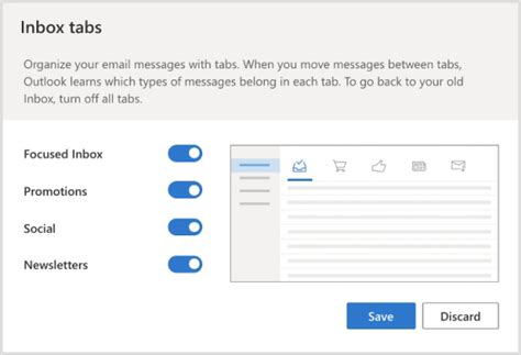 Inbox Tabs Coming To Outlook Webmail