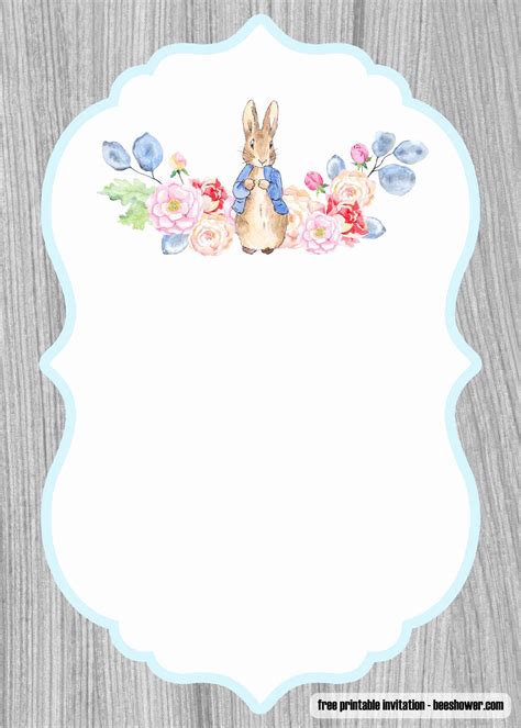 Fun and funky birthday invitations templates. Bunny Birthday Invitation Template Beautiful Download n… in 2020 | Rabbit baby shower ...