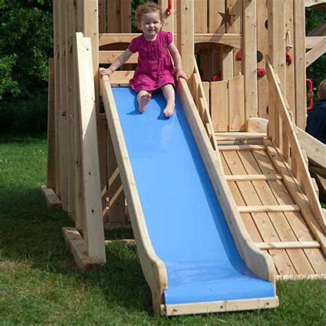 Cedar Slide 4 Diy Playground Playset Outdoor Play Houses