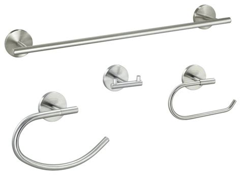 Discover towel bars on amazon.com at a great price. Contemporary Series 4 Piece Satin Nickel Bathroom Hardware ...