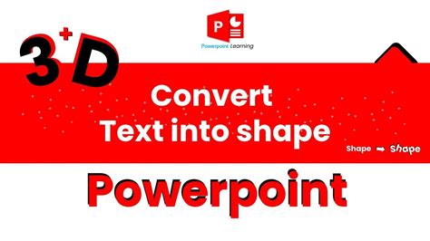 Convert Text into Shape in Microsoft Powerpoint - YouTube