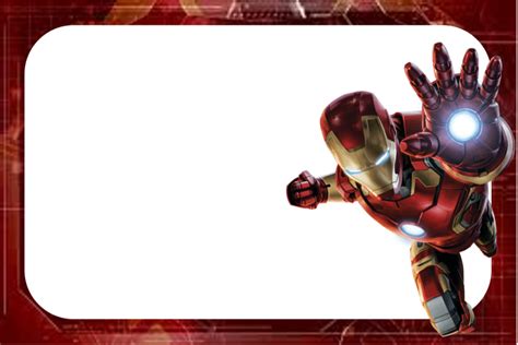 Iron Man 1 Etiquetas Personalizadas Para Imprimir Etiquetas Para