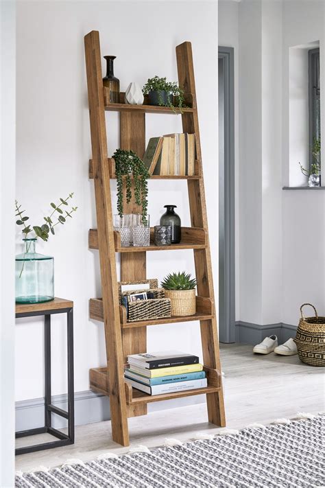 Next Bronx Ladder Shelf Natural In 2021 Shelf Decor Living Room