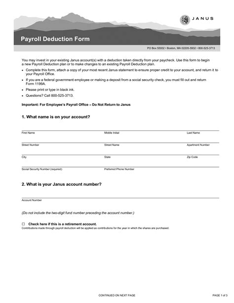 Payroll Deduction Template Free