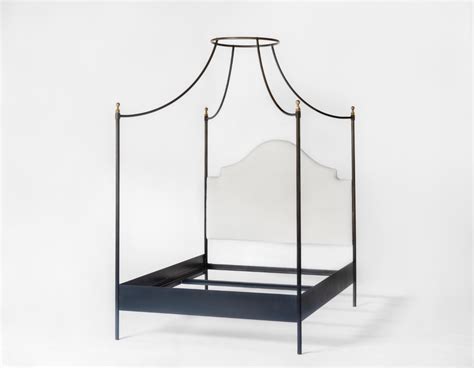 Canopy beds are an enduring centerpiece of many bedrooms. Julia Canopy Bed with Linen Upholstered Headboard ...