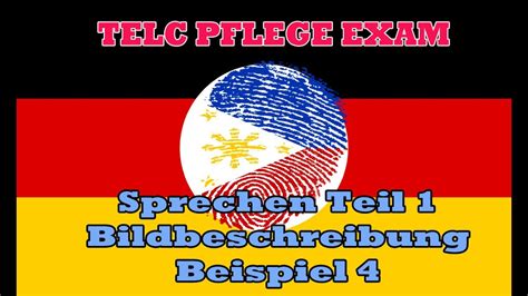 TELC PFLEGE SPRECHEN TEIL 1 BILDBESCHREIBUNG BEISPIEL 4 Filipino To