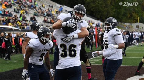 Zips Football Lead The Mid American Conference After Sundays Win