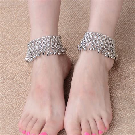 New Fashion 1 Pcs Sexy Foot Jewelry For Women Barefoot Sandal Vintage Silver Anklet Chain Lots