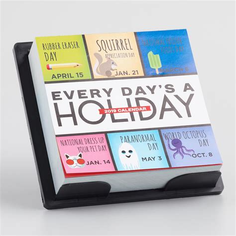 Every Day Is A Holiday 2019 Daily Desk Calendar Daily Desk Calendar