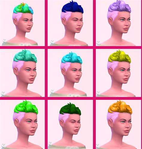 Stars Sugary Pixels Blow Dryed Hair Sims 4 Downloads