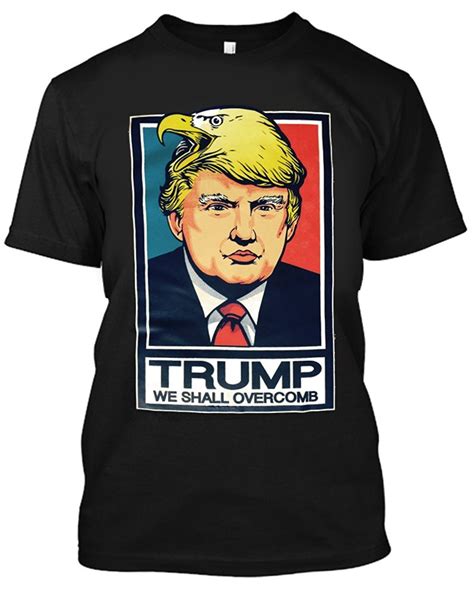 men s 2017 fashion donald trump we shall overcomb political t shirt x large black design men s