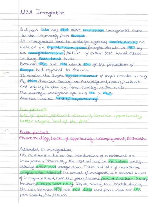 Gcse History Revision Notes Guide Written By A Grade A Student Etsy