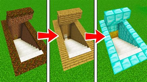 De Base Secreta Noob A Base Secreta Pro En Minecraft Bunker Vs Bunker En Minecraft Youtube