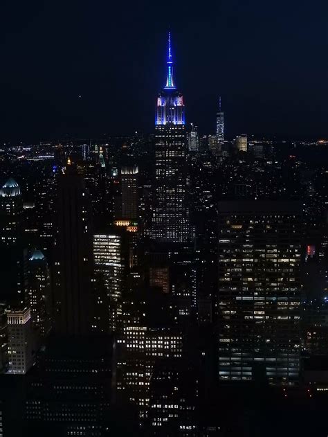 Hd Wallpaper Empire State Building At Nighttime New York City