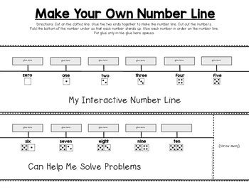Math Number Line {Interactive} for Kindergarten & First Grade | TpT