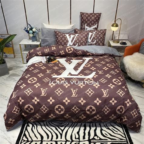 Louis Vuitton Brown Bedding Sets Bedroom Sets Bed Sheets Twin Full