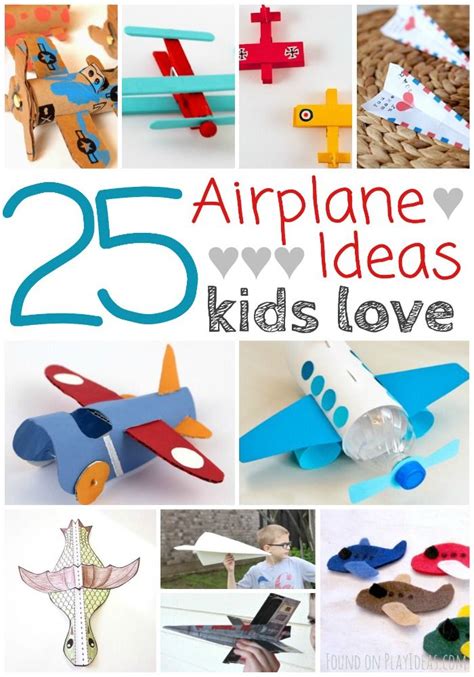 25 Airplane Projects Kids Love Kids Airplane Crafts Airplane Crafts