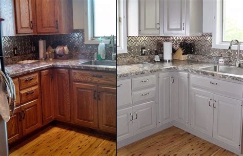 Painting over the old cabinets and trim. Cabinet Refinishing and Refacing | Old kitchen cabinets ...