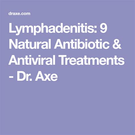 Swollen Hard Lymph Nodes Arent Always Bad News Natural Antibiotics