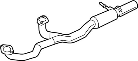 Ford Flex Exhaust Crossover Pipe Exhaust Pipe Front Da8z5g274b