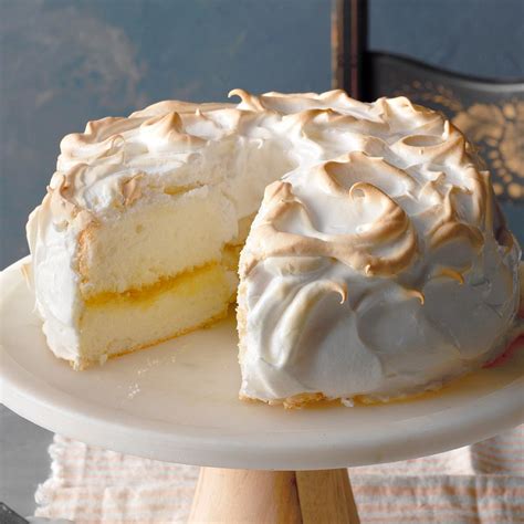 Whether you want something fast and also easy, a make ahead supper idea or something to serve on a cold winter. Lemon Meringue Angel Cake Recipe | Taste of Home